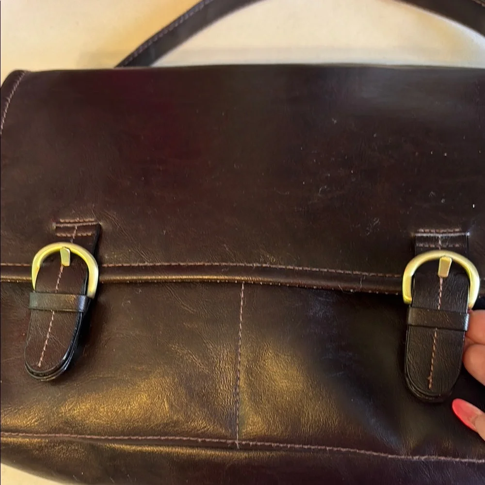 Faux leather Messenger/hand Bag